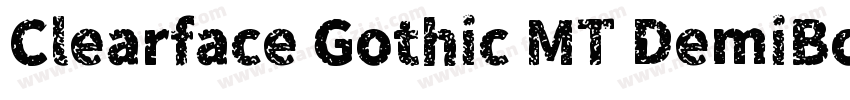Clearface Gothic MT DemiBold Regula字体转换
